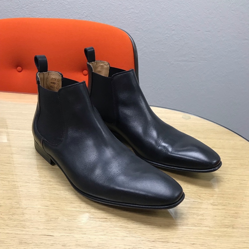 Paul Smith falconner chelsea boots calf black
